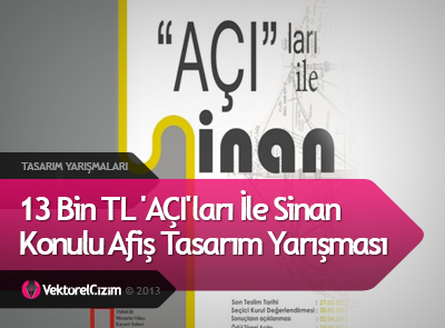 13 Bin TL Ödüllü Afiş Tasarım Yarışması