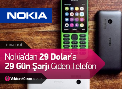 Nokia'dan 29 Dolara 29 Gün Pil Ömürlü Telefon!