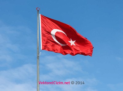 Dalgalanan Türk Bayrağı